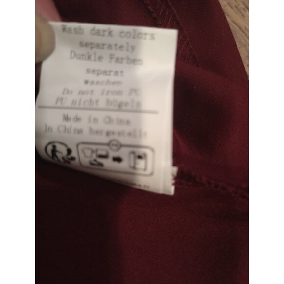 Belle Paque Burgandy Women's Size Small Mini Dress - NWT - Picture 7 of 8